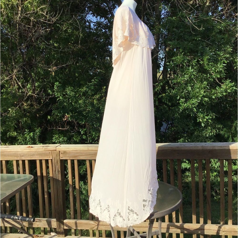 Fillyboo Wonder Years Embroidered Off The Shoulder Maxi Dress Size XS - Picture 6 of 14